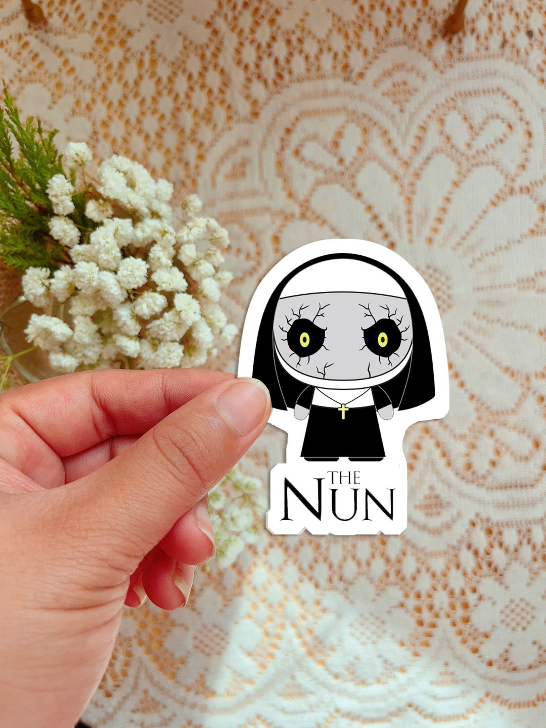 The Nun Valak Cute Happy Halloween With Bat Pumpkin And Etsy the-nun-valak-cute-happy-halloween-with-bat-pumpkin-and-etsy