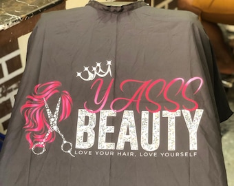 Professional Custom Logo Barber Cape-Personalized Hairdressing Salon Capes