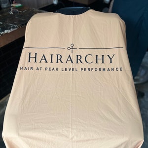 Professional Waterproof  Beige Salon Gown with your logo-Thanksgiving gift for Hair Colorists