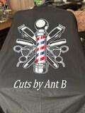 Personalized Barber GOWN-Custom Salon Apron-Barber Cape with your wording-Mother's Day Gifts 2025 product logo