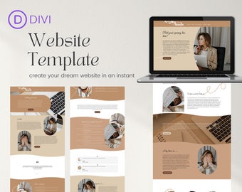 Brutzelnde Sands-Website-Vorlage | Divi Builder-Website-Vorlage für Trainer, Social-Media-Manager und andere Dienstleister