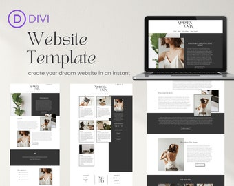 Moderne Onyx-Website-Vorlage | Divi Builder-Website-Vorlage für Trainer, Social-Media-Manager und andere Dienstleister