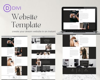 Website-Vorlage „Beauty Makes Sense“ | Divi Builder-Website-Vorlage für Friseure, Nageltechniker und andere Schönheitsprofis