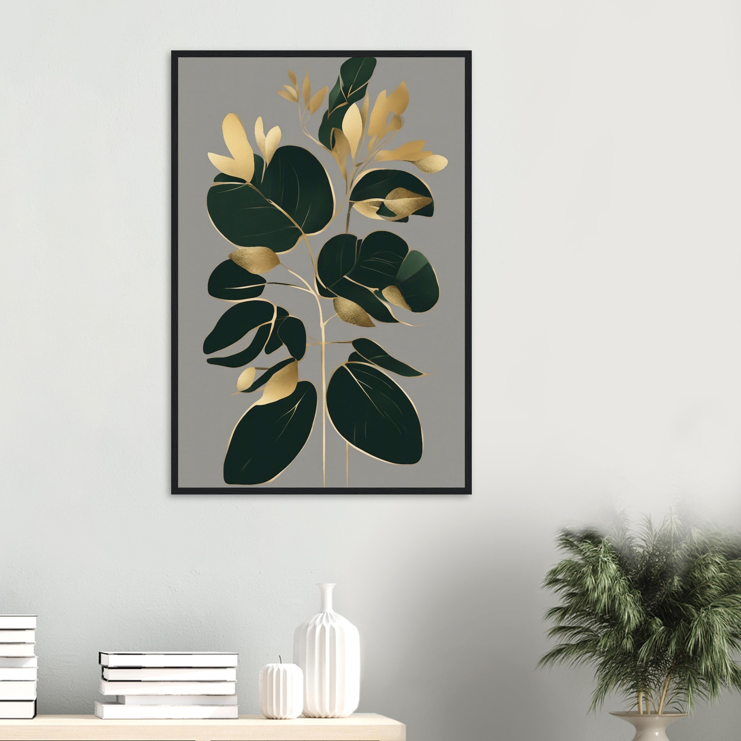 Minimalist Plant Art, Botanical Wall Print, Modern Greenery Poster ...