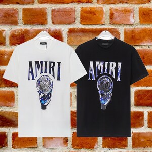 logo-print short-sleeve T-shirt, AMIRI