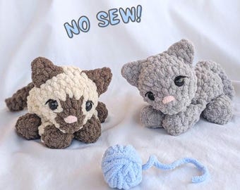Noodles the Kitten PDF Häkelanleitung (No Sew)