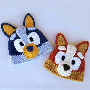 Heeler Beanie Hats (Child & Toddler Sizes) PDF Crochet Pattern