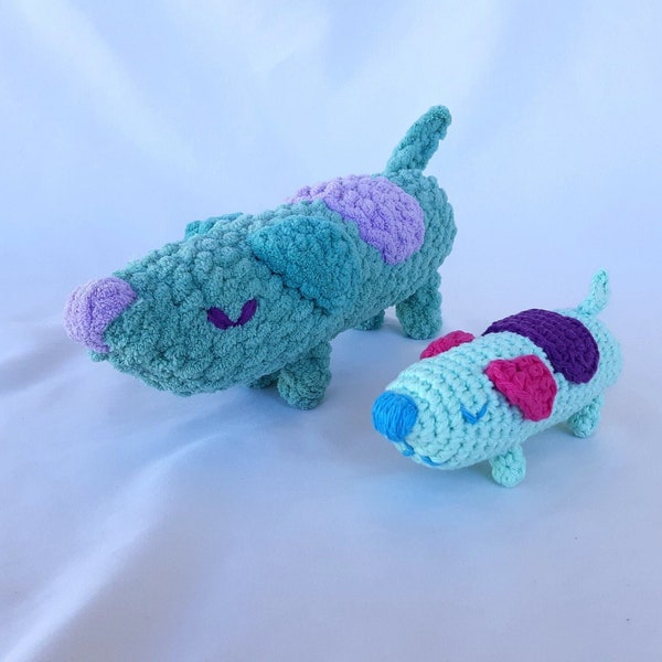 Long Dog Plush Toy PDF Crochet Pattern