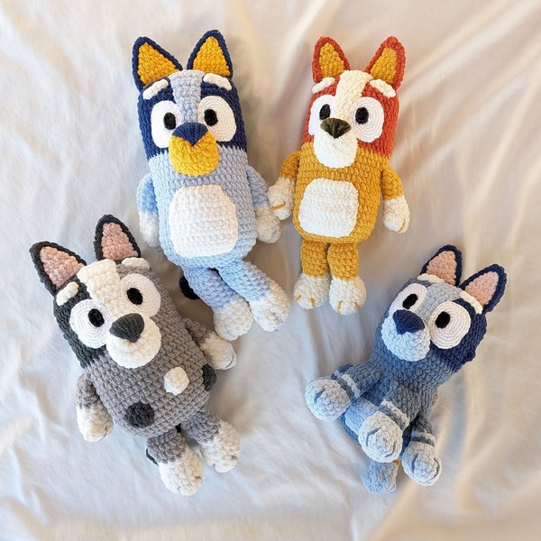 4 Heeler Plush Toy PDF Crochet Pattern Bundle