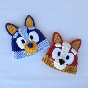 Heeler Beanie Hats (Child & Toddler Sizes) PDF Crochet Pattern