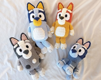 4 Heeler Plush Toy PDF Crochet Pattern Bundle