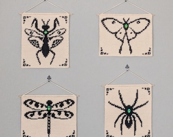 4 Insekten Tapisserie PDF Häkelanleitung Bündel
