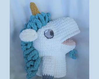 Unicorn Horse Unicorse Hand Puppet PDF Crochet Pattern