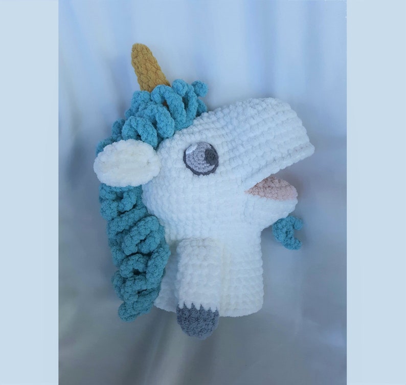 Unicorn Horse Unicorse Hand Puppet PDF Crochet Pattern image 1