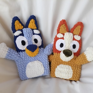 Heeler Hand Puppets PDF Crochet Pattern