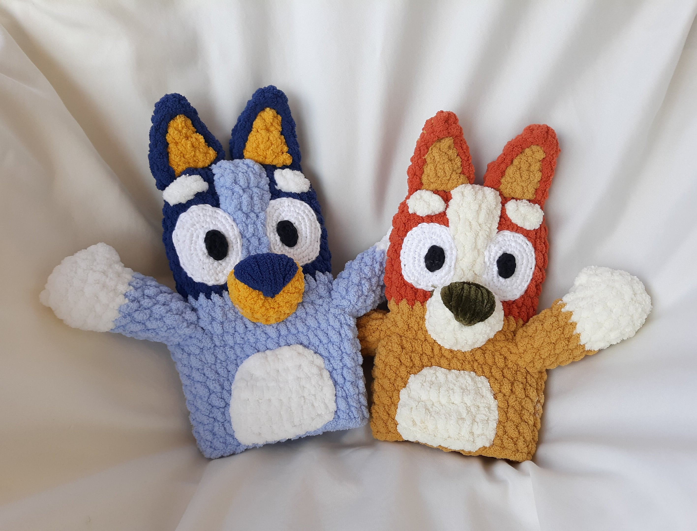 Heeler Hand Puppets PDF Crochet Pattern