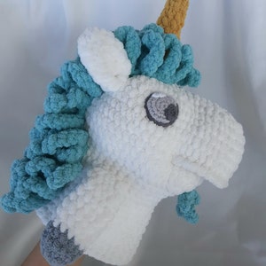 Unicorn Horse Unicorse Hand Puppet PDF Crochet Pattern image 2