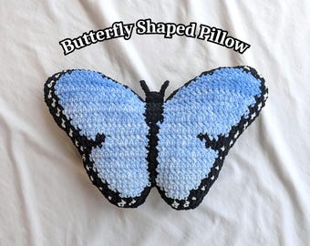 Butterfly Shaped Pillow PDF Crochet Pattern