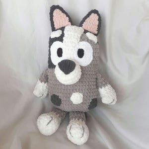 Grey Heeler Plush PDF Crochet Pattern