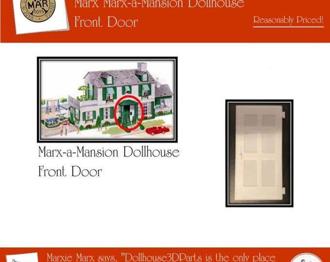 Marx Marx-A-Mansion Dollhouse:  Front Door