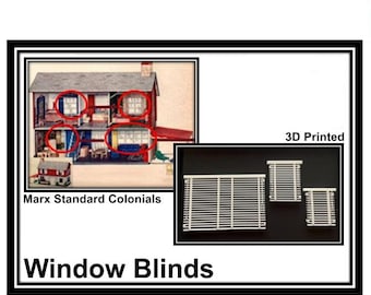 Marx Colonial Dollhouses: Window Blinds