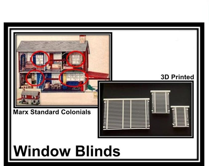 Marx Colonial Dollhouses: Window Blinds