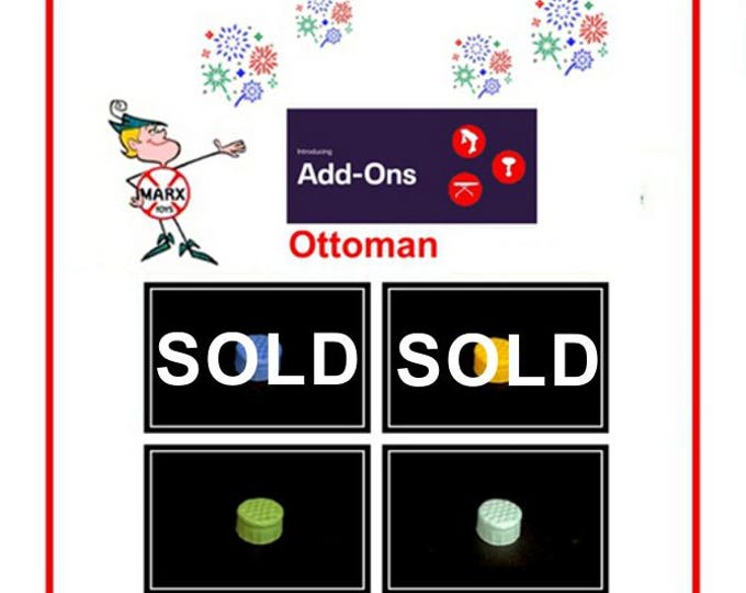 3D Printed MARX 1/2" Scale Furniture Accessory Piece - Living Room Ottoman!