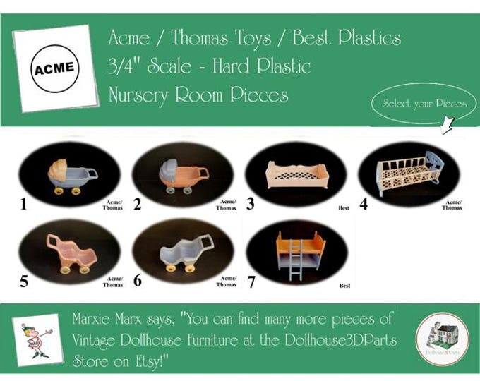 ACME/THOMAS -BEST Vintage Dollhouse Furniture