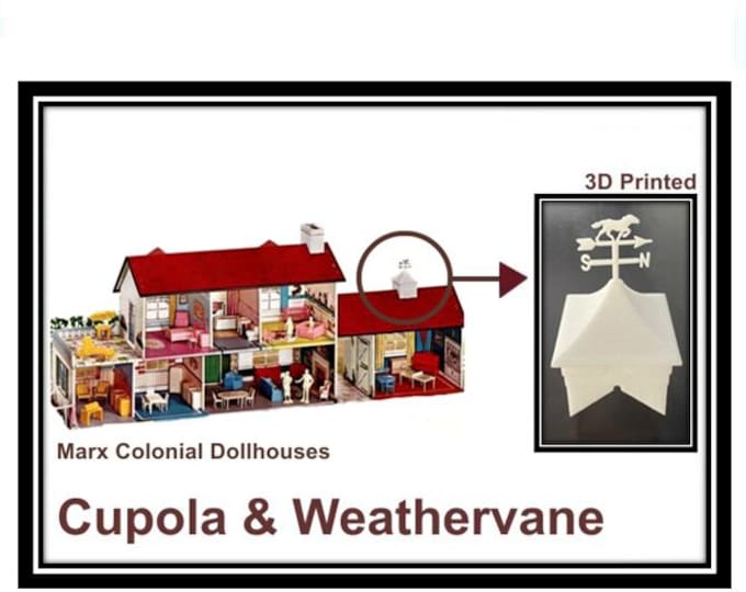 Marx Colonial Dollhouse: Cupola & Weathervane