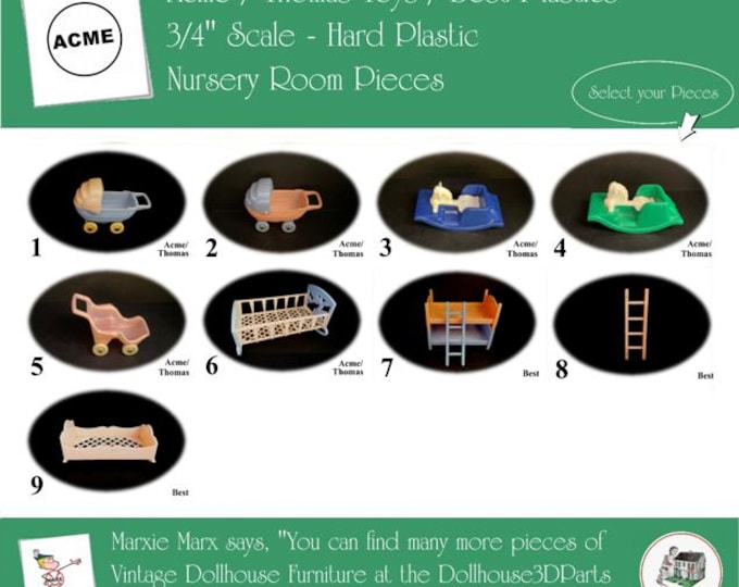 Acme/Thomas Toys - Best Plastics Vintage Dollhouse Furniture