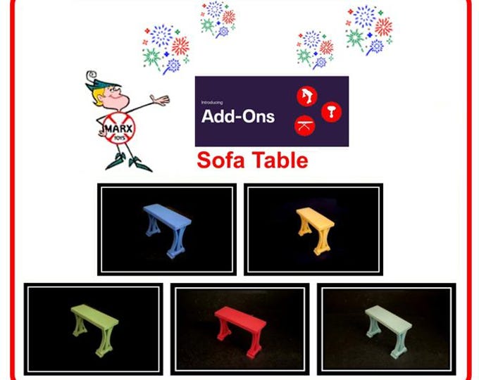 3D Printed MARX 1/2" Scale Furniture Accessory Piece - Living Room Sofa Table!