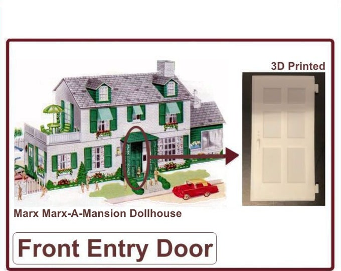 Marx Marx-A-Mansion Dollhouse:  Front Entry Door