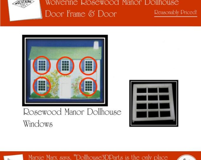 Wolverine Rosewood Manor Dollhouse:  Windows