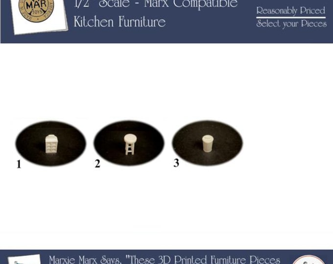 3D Printed Dollhouse Furniture for the Kitchen