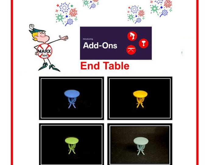 3D Printed MARX 1/2" Scale Furniture Accessory Piece - Living Room End Table!