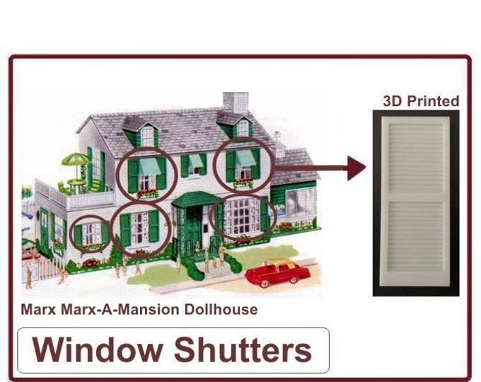 Marx Marx-A-Mansion Dollhouse:  Window Shutters