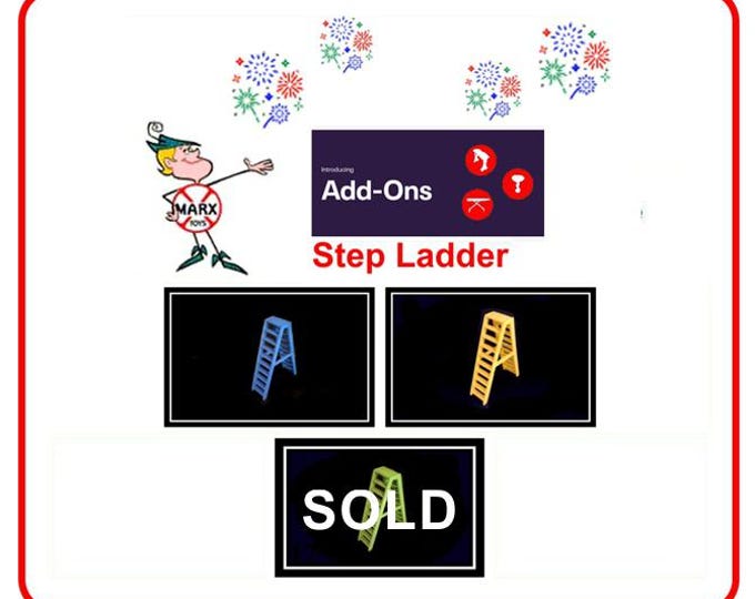 3D Printed MARX 1/2" Scale Furniture Accessory Piece - Patio/Outdoor Step Ladder!