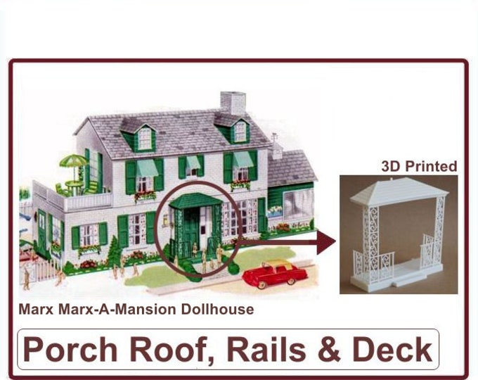 Marx Marx-A-Mansion Dollhouse:  Entryway Porch