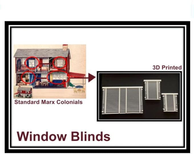 Marx Colonial Dollhouses: Window Blinds