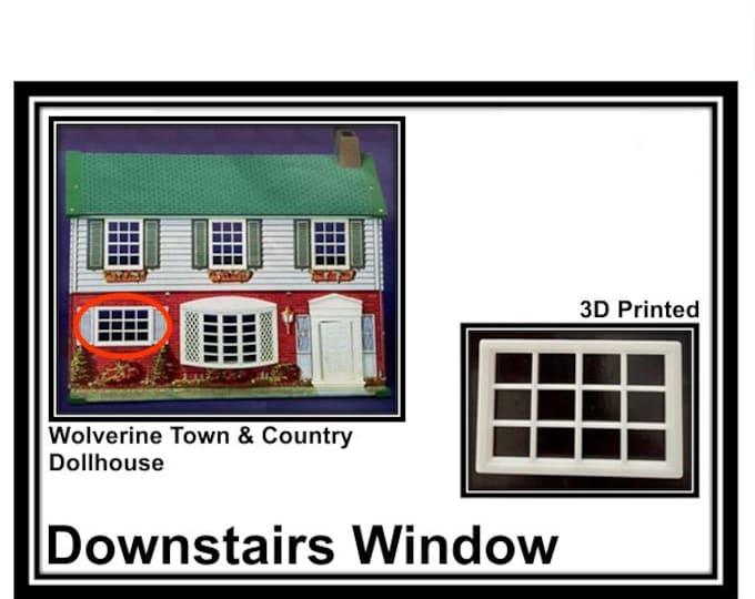 Wolverine Town & Country Dollhouse:  Downstairs Window