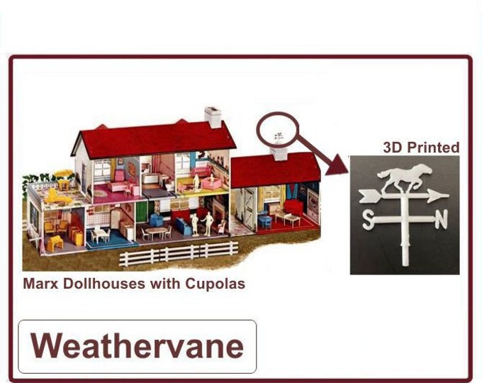 Marx Tin-Litho Dollhouses:  Weathervane for a Rooftop Cupola
