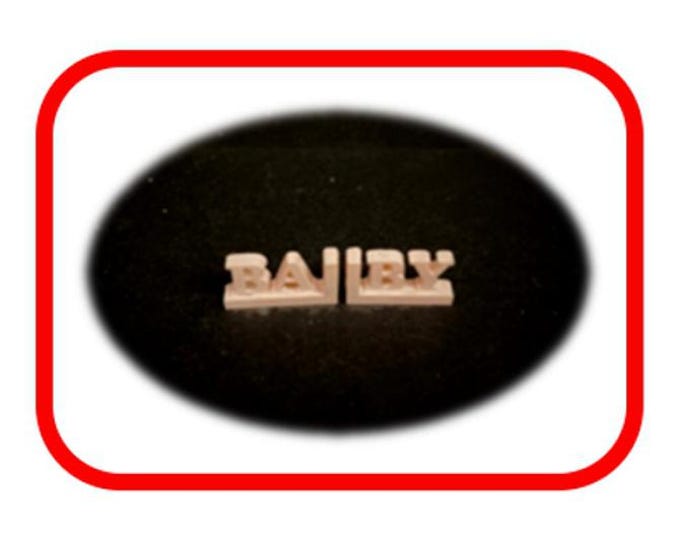 3D Printed MARX 1/2" Scale Furniture Accessory Piece - Nursery Room BABY Bookends!