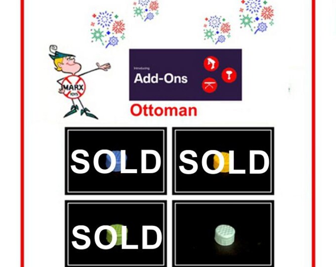 3D Printed MARX 1/2" Scale Furniture Accessory Piece - Living Room Ottoman!