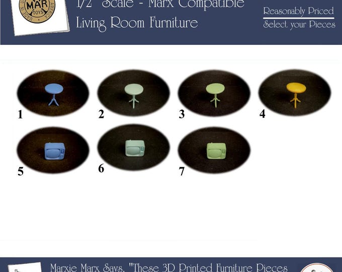 3D Printed Dollhouse Furniture for the Living Room