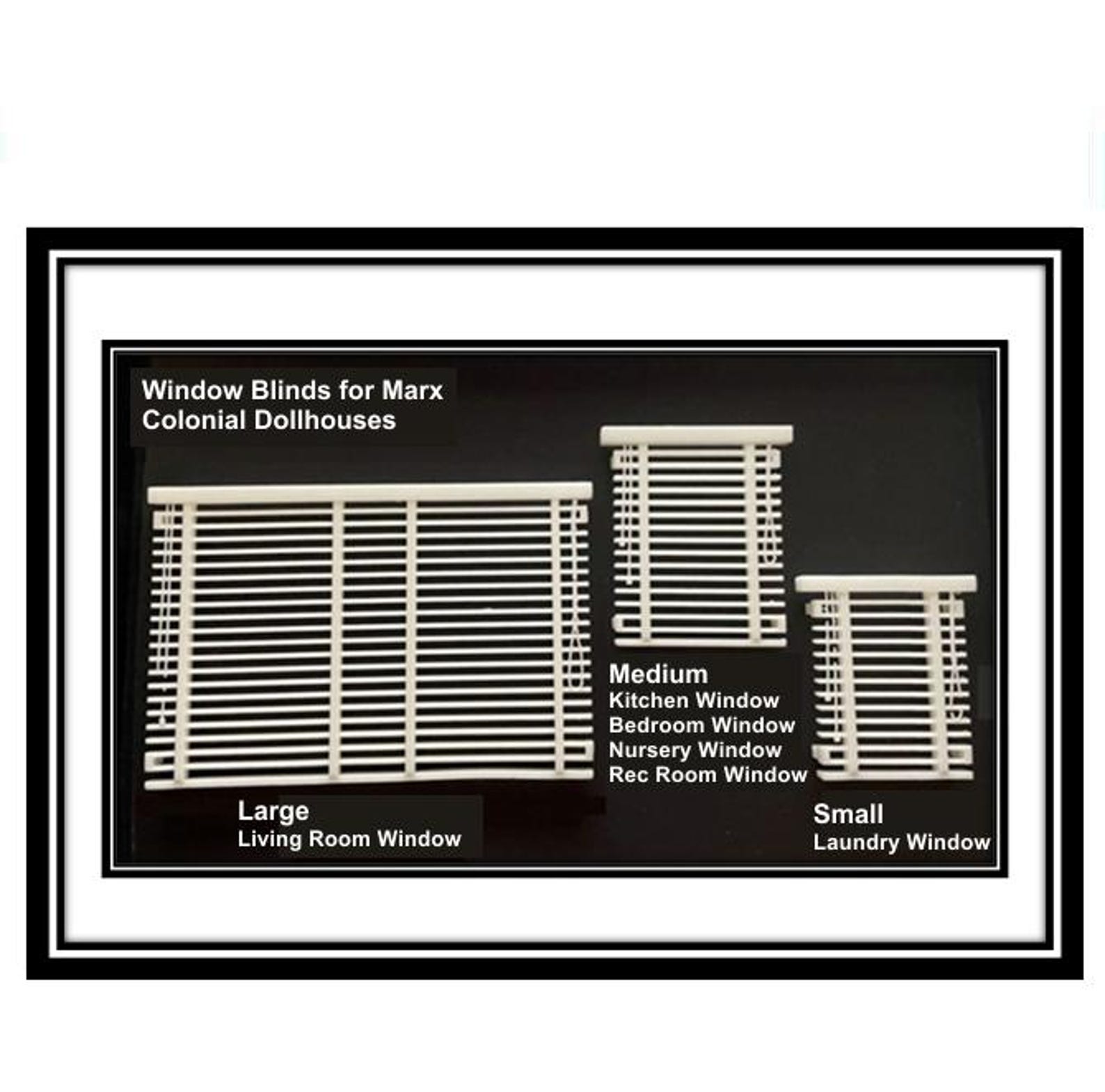MARX Colonial Dollhouses: Window Blinds - Etsy