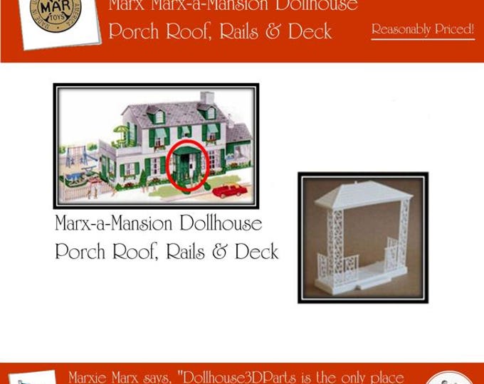 Marx Marx-A-Mansion Dollhouse:  Entryway Porch