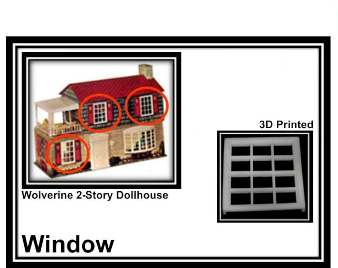 Wolverine Two Story Colonial Dollhouse:  Window