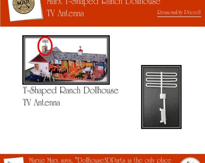 Marx T-Shaped Ranch Dollhouse:  TV Antenna