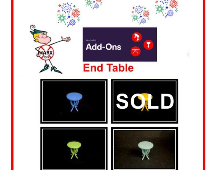 3D Printed MARX 1/2" Scale Furniture Accessory Piece - Living Room End Table!