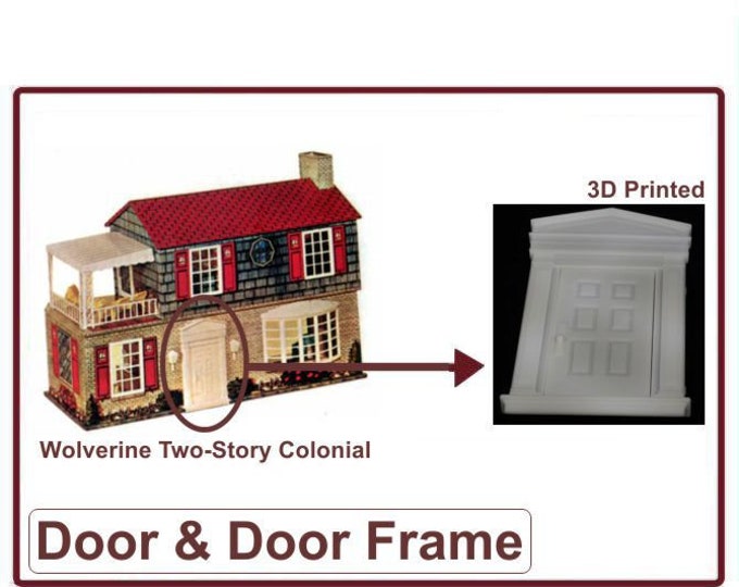 Wolverine Two Story Colonial Dollhouse:  Front Door and Door Frame